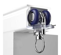 Riel de Cortina de Lujo de 50, 260, 480 y 600 cm para Montaje en Techo o Pared, con guías deslizantes de rodamientos universales, Gran Capacidad de Carga y Deslizamiento Suave, Ideal para so