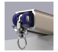 Riel de cortina de montaje en techo resistente para cortinas extralargas, ideal para uso doméstico y comercial, barra divisora de habitación para sala de estar, dormitorio, estudio, 4 m (B)