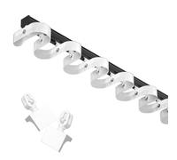 Riel de cortina de techo con ondas de agua para divisor de ducha, barra de aluminio deslizante silenciosa, sin costuras y elegante, diseño mejorado para una fácil instalación