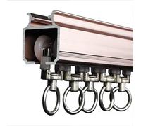 Riel de cortina de techo de aleación de aluminio, divisor de habitación para sala de estar, dormitorio, armario y puertas correderas, riel guía recto para una fácil instalación