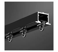 Riel de cortina de techo flexible, riel de cortina ajustable de 6 a 30 pies para privacidad de la habitación, diseño de aleación de aluminio duradero para patios, balcones y cenadores