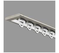 Riel De Cortina De Techo Invisible, Barra De Cortina Con Rodillos Silenciosos, Balcón, Ducha, System De Pista De Cortina(Champagne,6.0FT/180CM)
