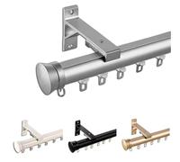 Riel de cortina de techo para separadores de habitaciones, aleación de aluminio, funcionamiento silencioso, protección de privacidad, fácil instalación