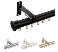 Riel de cortina de techo para separadores de habitaciones, aleación de aluminio, funcionamiento silencioso, protección de privacidad, fácil instalación