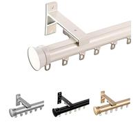 Riel de cortina de techo para separadores de habitaciones, aleación de aluminio, funcionamiento silencioso, protección de privacidad, fácil instalación