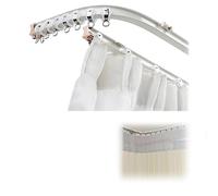 Riel De Cortina De Techo Pista De Techo Curvada Flexible Riel De Cortina De Techo Plegable Rieles De Cortinas Para El Techo RV Curtain Track, Room Divider, Ceiling Rail For Curtains ( Color : White ,