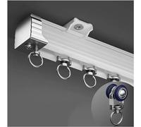 Riel de Cortina de Techo, Rieles de Cortina para Puertas corredizas y Accesorios para Cortinas Pesadas 2 3 4 5 6 7 8 m de Largo, Riel de Cortina Divisor de habitación Recto comerci