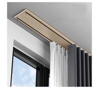 Riel de cortina doble ajustable para techo, ideal para caravanas y campistas, longitud de 120 a 500 cm, versátil y fácil de instalar, perfecto para decoración del hogar y viajes