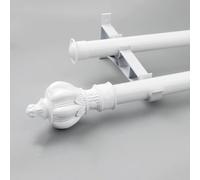Riel de cortina doble de aluminio resistente for divisor de ambientes, juego de rieles de techo, rieles de cortina for techo, barras de cortina resistentes for ventanas(A,1.7m(5.6ft))