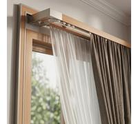 Riel de cortina doble de lujo pesado unido for montaje en Pared,riel de nano silencio for el hogar,Divisor De Habitación,para Salón, Dormitorio o Ventana(C,4.6M/15.1FT)
