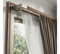 Riel de cortina doble de lujo pesado unido for montaje en Pared,riel de nano silencio for el hogar,Divisor De Habitación,para Salón, Dormitorio o Ventana(D,1.9M/6.2FT)