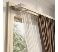 Riel de cortina doble de lujo pesado unido for montaje en Pared,riel de nano silencio for el hogar,Divisor De Habitación,para Salón, Dormitorio o Ventana(E,1.4M/4.6FT)