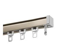 Riel De Cortina Fácil De Instalar, Nanos Pista Silenciosa Vía Recta, Curtain Track Soporte De Riel Montaje En Techo O Pared, Sistemas De Pista De Cortina Para Pérgola Cenador Cortinas Bañera