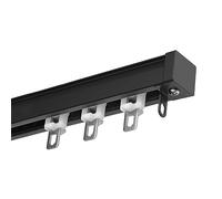 Riel De Cortina Fácil De Instalar, Nanos Pista Silenciosa Vía Recta, Curtain Track Soporte De Riel Montaje En Techo O Pared, Sistemas De Pista De Cortina Para Pérgola Cenador Cortinas Bañera