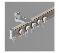 Riel de cortina flexible y flexible para montaje en techo y pared, sistema de barra de metal ajustable de 30 pies con polea silenciosa, diseño de corte resistente para un deslizamiento suave, ideal