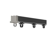 Riel de cortina invisible para montaje en techo, riel divisor de habitación de aluminio de 4 pies para cortinas, herrajes versátiles para una instalación sin costuras, perfecto para decoración del