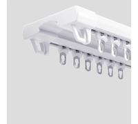 Riel de cortina resistente de 1,5 a 10 m, riel de techo suave y silencioso para cortinas de dormitorio, varillas de aluminio duraderas para una fácil instalación y soluciones elegantes para cortinas