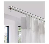 Rieles para cortinas Riel de Cortina Rieles simples de techo, Riel de cortina de montaje en techo / Barra de cortina Deslizadores de riel de cortina de aluminio Sistema de riel de techo resistente a