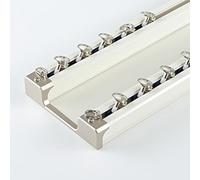 Riel de doble riel de 200/300/400 cm, soporte de techo de aluminio para correderas, sistema versátil de cortinas para decoración del hogar (1280 cm de longitud)