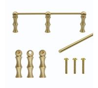 Riel de Galería de Latón Macizo para Estante Flotante y Gabinetes de Cocina
