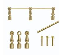 Riel de Galería de Latón Macizo para Estante Flotante y Gabinetes de Cocina