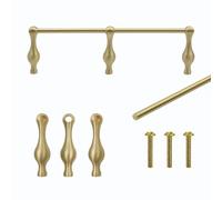 Riel de Galería de Latón Macizo para Estante Flotante y Gabinetes de Cocina