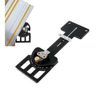 Riel de guía cuadrado para sierra de riel de ángulo ajustable, corte multiángulo de -60 a 60 grados, abrazadera auxiliar de guía de ángulo recto de 90 grados compatible con Festool y Makita