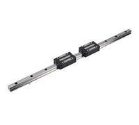 Riel de guía lineal de 1 pieza, Riel de guía lineal de acero Juego de guías de rodamientos de alta precisión con carros Deslizador de bloque de rodamientos para maquinaria textil