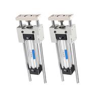 Riel de guía lineal de cilindro estándar neumático for pistón SC SU DNC SC32 SC40 SC50, accesorios de montaje de soporte de guía(Stroke 100mm,SC40 With Cylinder)