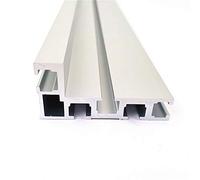 Riel de inglete con ranura en T de 75 mm para carpintería, sierra de aluminio con ranura en T, accesorio de banco de trabajo de 600 mm, ideal para vallas de carpintería y cortes de precisión