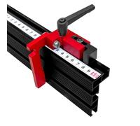 Riel de inglete de aluminio tipo 75 con ranura en T para bancos de trabajo de carpintería - CNC, sierra de mesa y mesa de enrutador compatible con soporte deslizante, 300-60 (600 mm)