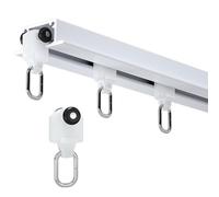 Riel de montaje en techo curvado empotrado oculto invisible de aluminio resistente para una maniobra suave, ideal para diseños personalizados y optimización del espacio