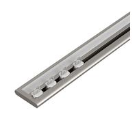 Riel de montaje en techo resistente, riel deslizante de aluminio de 25 pies con accesorios Clete para cortinas y cortinas de deslizamiento suave, perfecto para uso doméstico y de oficina