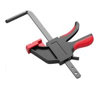 Riel de sierra tipo F para sierra circular, 90 kg, fuerza de sujeción, cierre rápido, acero al carbono, resistente, para carpintería, taller, color negro, 2 unidades (ordinario)