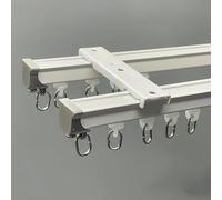 Riel de techo curvo for cortinas, riel flexible for cortinas, sistema de riel de techo for divisor de ambientes, for sala de estar, dormitorio y ducha.(4.5m(14.8ft))