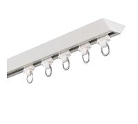 Riel de techo de aluminio flexible - Riel divisor de habitación para cortinas. Barra de techo ajustable, fácil de instalar, perfecta para separación de espacios en el hogar y la oficina