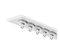 Riel de techo de aluminio ultrafino sin taladro, 1 m-3,8 m, para dormitorio, hotel y armario, sistema de rodamiento suave, fácil instalación, solución de ahorro de espacio, diseño moderno