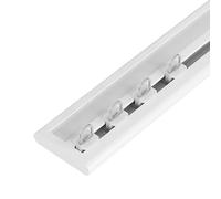 Riel de techo resistente para cortinas, riel deslizante delgado de aleación de aluminio de 38 pies con accesorios Clete, funcionamiento suave para instalación de cortinas y cortinas