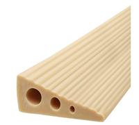 Riel De Transición para Umbrales, Rampas De Umbral Antideslizantes y Autoadhesivas para Puertas, Tiras De Umbral De PVC Recortables, para Baño, Cocina y Balcón.,Beige,80 * 3.5 * 7cm