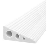 Riel De Transición para Umbrales, Rampas De Umbral Antideslizantes y Autoadhesivas para Puertas, Tiras De Umbral De PVC Recortables, para Baño, Cocina y Balcón.,Blanca,90 * 2.5 * 9.5cm