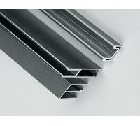 Riel de tres piezas for puerta corredera de cristal de 8 mm/0,31 pulgadas, accesorios de herrajes for puertas correderas, apto for armarios y librerías.(Grey,200cm)