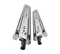 Riel deslizante con cojinetes rodantes para cajone 1 Par De Correderas For Cajones Resistentes Con Cerradura, Capacidad Carga 12 A 40 Pulgadas(40inch)