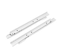 Riel deslizante con cojinetes rodantes para cajone 1 Par De Guías Cajón Con Rodillo Teclado Dos Secciones, Tobogán For Mesa Ordenador(16inch-40cm)