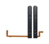 Riel deslizante de 2 piezas con cable flexible para controlador | Piezas de reparación de riel del controlador de consola de interruptor con Cable flexible y accesorios de