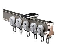 Riel deslizante de aluminio flexible y resistente, barra divisora de habitación flexible con polea múltiple para dormitorio, sala de estar, patio, hospital, área de bahía