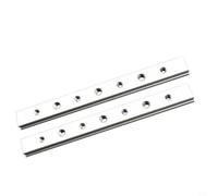 Riel deslizante de aluminio T-Track de 100 - 450 mm, barra en T para banco cepillador, sierra circular de mesa, mesa de fresado, sierra ingletadora, 2 unidades, color plateado (200 mm)