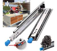 Riel deslizante de cajón resistente de 950 mm con cerradura de extensión completa con rodamiento de bolas, deslizadores de cajón para armarios móviles, capacidad de carga de 120 kg y tiroir fiable