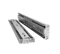 Riel deslizante silencioso for cajones de 3 secciones: herraje for gabinetes resistente a la erosión y fácil de instalar 1 Pair(25cm)