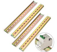 Riel DIN de 35 mm Guía DIN Carril DIN para La Instalación en Armarios de Distribución, Aparamenta 300x35x7,5mm 4 Piezas