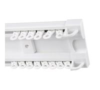Riel Doble de Aluminio Resistente para Cortinas, Ideal para Separar ambientes, 400 cm/13 pies de Largo, Sala de Estar o Dormitorio.